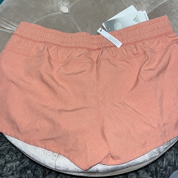 Adidas pacer shorts in light orange color, new - Picture 4 of 9